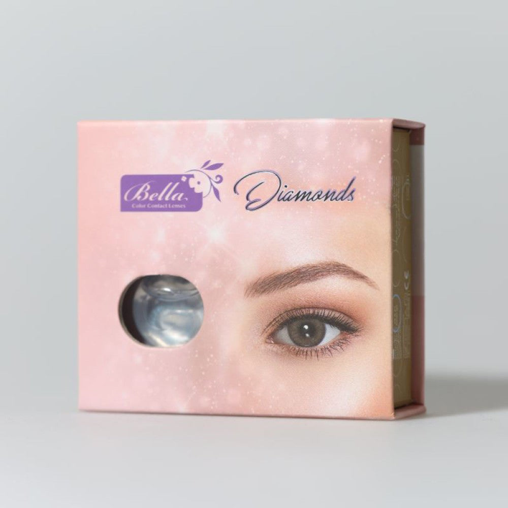 Bella Diamond Agate Brown Monthly Contact Lens (2 Lens/Box)