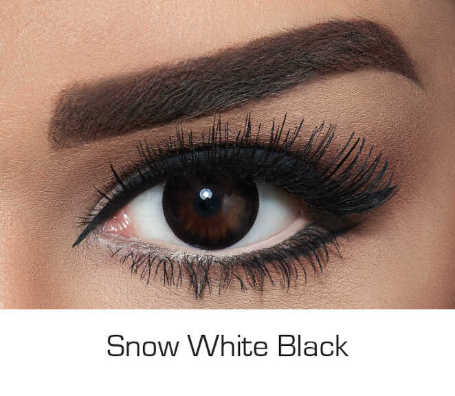 Bella Snow White Black Monthy Contact Lens (2 Lens/Box)